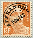 Image du timbre Marianne de Gandon 4 F orange préoblitéré