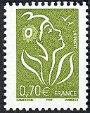 Image du timbre La Marianne de Lamouche vert foncé 0,70 €