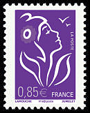 Image du timbre La Marianne de Lamouche violet 0,85 €