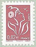 Image du timbre La Marianne de Lamouche brun clair 0,82 €