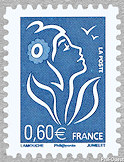 La Marianne de Lamouche bleu europe 0,60€