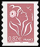 Image du timbre La Marianne de Lamouche brun clair 0,82 €-auto-adhésif - Mention ITVF