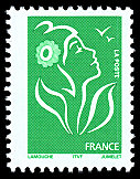 Image du timbre La Marianne de Lamouche vert sans valeur faciale