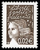 Image du timbre Marianne de Luquet 0,02 €  brun