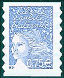 Image du timbre Marianne de Luquet 0,75 € bleu ciel autoadhésif