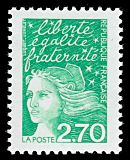 Image du timbre Marianne de Luquet 2 F 70 vert