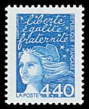 Image du timbre Marianne de Luquet 4 F 40 bleu