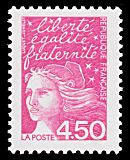 Image du timbre Marianne de Luquet 4 F 50 rose