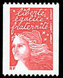 Image du timbre Marianne de Luquet sans valeur facialerouge pour roulette