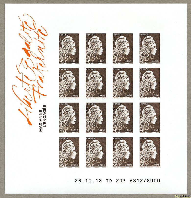 Image du timbre Marianne à 0,05 €