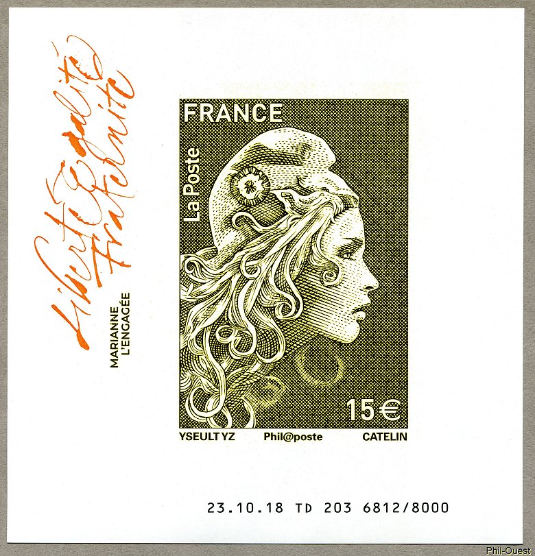 Image du timbre Marianne à 15 €