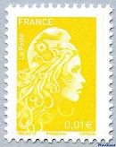 Image du timbre Marianne d'Yseult Digan-Complémentaire 0,01 € jaune