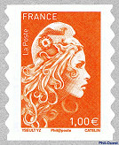 Image du timbre Marianne d'Yseult Digan-Complémentaire 1 € orange