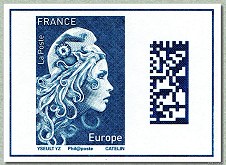 Image du timbre Marianne pour lettre prioritaire pour l'Europe