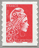 Image du timbre Marianne d'Yseult Digan pour lettre prioritaire-Mention Philaposte