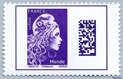 Image du timbre Marianne d’Yseult Digan-Lettre prioritaire pour le monde jusqu'à 20g