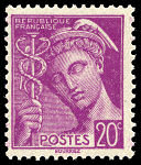Image du timbre Mercure 20c lilas1ère série