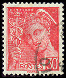 Image du timbre Mercure 30c rouge1ère série