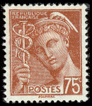 Image du timbre Mercure 75c brun-rouge2ème série