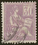 Image du timbre Mouchon Type I30 c violet