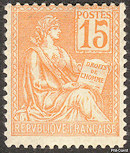 Image du timbre Mouchon Type II15 c orange