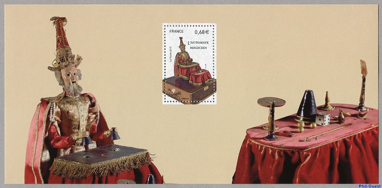 Image du timbre L'automate magicien - Souvenir philatélique