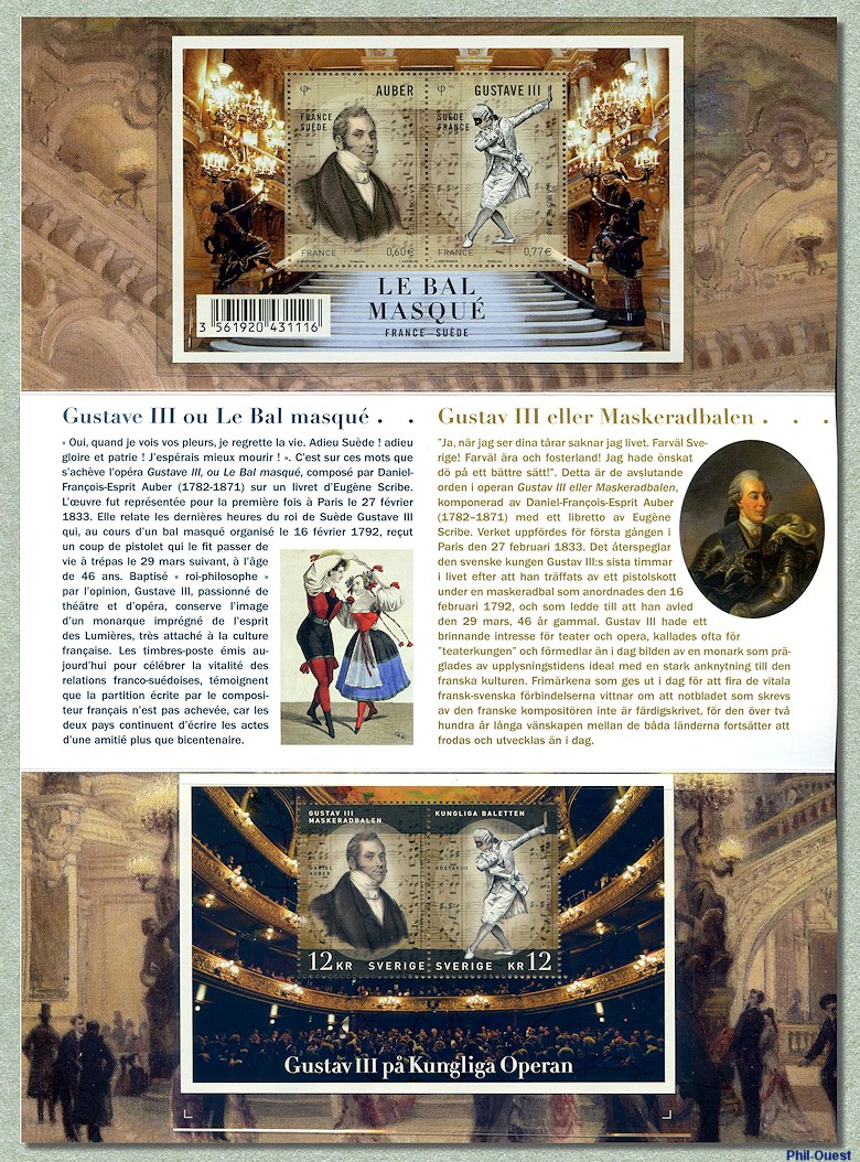 Image du timbre Pochette philatélique du Bal Masqué
