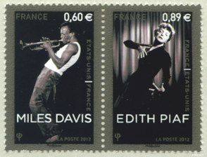 Image du timbre Miles Davis - Edith Piaf