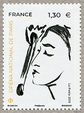 Image du timbre Visage de danseuse