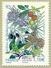 Image du timbre Arbres de Méditerranée