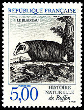 Image du timbre Le blaireau