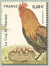 Image du timbre Le coq de Marans