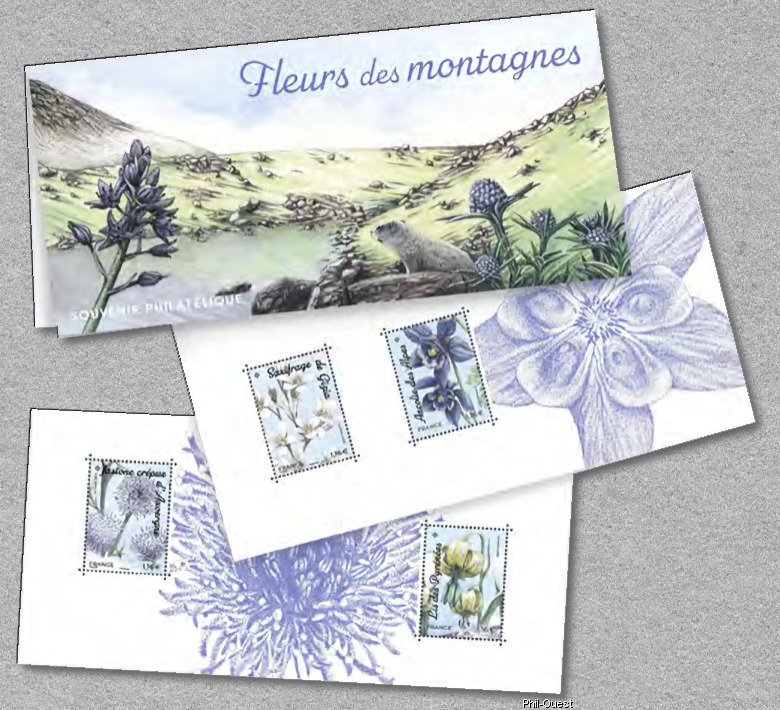 Image du timbre Souvenir philatéique des fleurs de montagnes