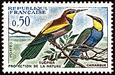 Image du timbre Le Guêpier - Camargue