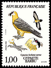 Image du timbre Gypaète barbu - Gypaetus barbatus aureus