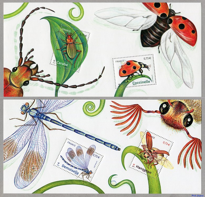 Image du timbre Souvenir philatélique  « Les insectes »