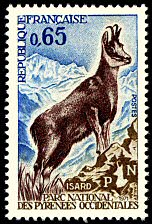 Image du timbre IsardParc national des Pyrénées occidentales