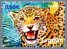 Image du timbre Le jaguar