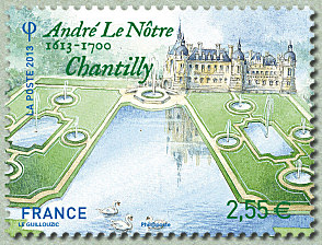 Image du timbre André Le Nôtre 1613-1700-Chantilly
