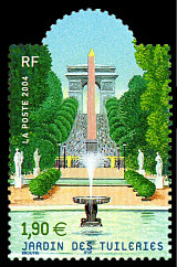 Image du timbre Jardin de Tuileries-Salon du timbre 2004