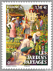 Image du timbre Les jardins partagés