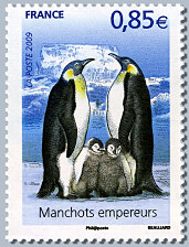 Image du timbre Manchots empereurs