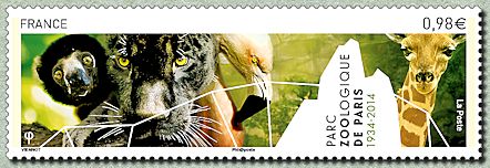Image du timbre Parc zoologique de Paris 1934-2014