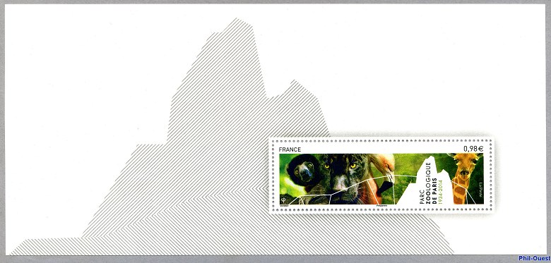 Image du timbre Souvenir philatélique du parc zoologique de Paris 1934-2014