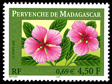 Image du timbre Pervenche de Madagascar