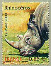 Image du timbre Rhinocéros