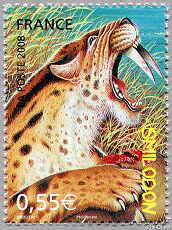 Image du timbre Le Smilodon