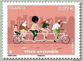 Image du timbre Vivre ensemble
