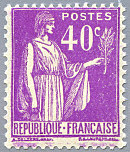 Image du timbre Type Paix 2ème série 40c lilas