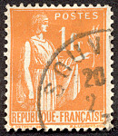 Image du timbre Type Paix 2ème série 1F orange